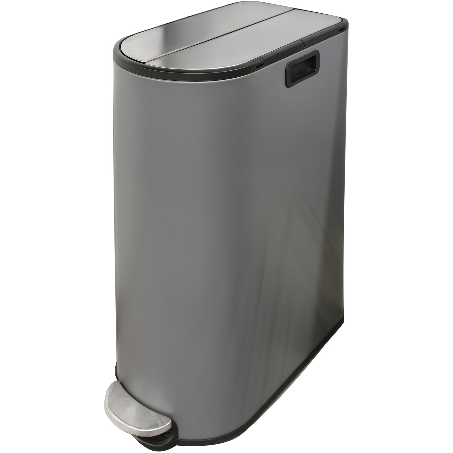 Living Solutions Butterfly Recycle Bin Grey Image 2