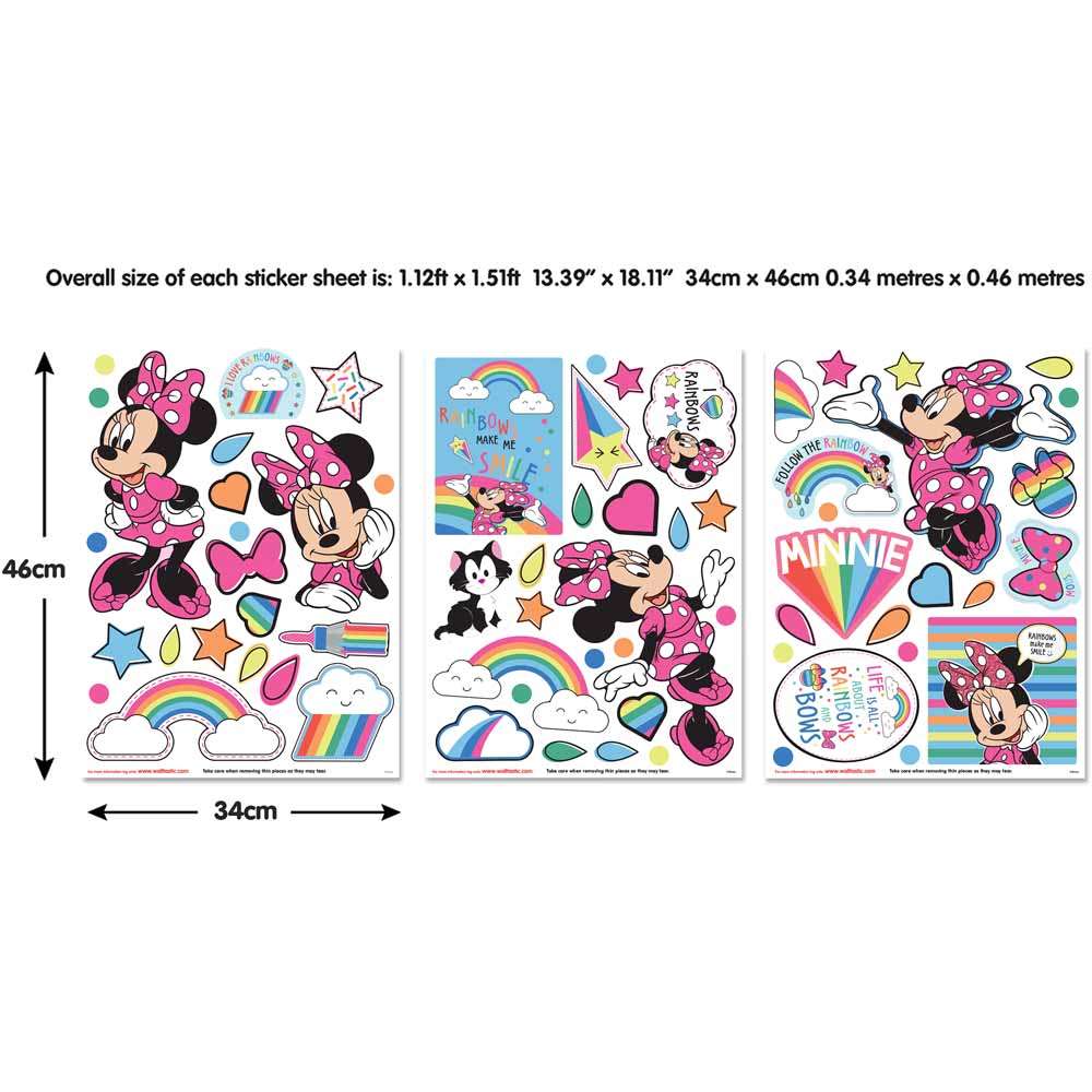 Walltastic Minnie Mouse Wall Stickers Décor Kit 66 Pack Image 2