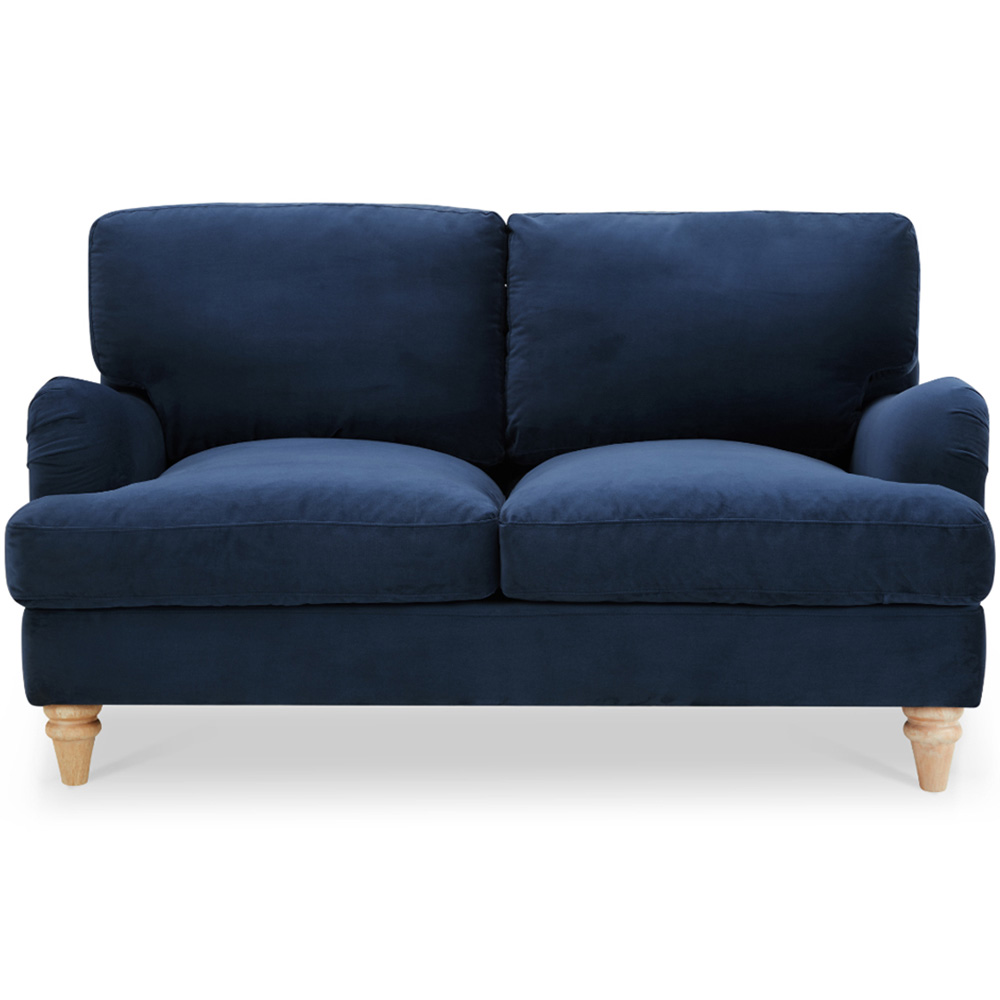 Home Detail Oxford 2 Seater Navy Blue Velvet Sofa Image 3