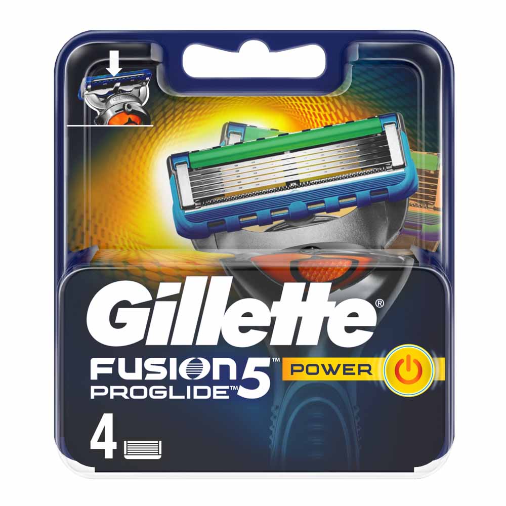 Gillette Fusion 5 ProGlide Power Mens Razor Blades  4 pack Image 2