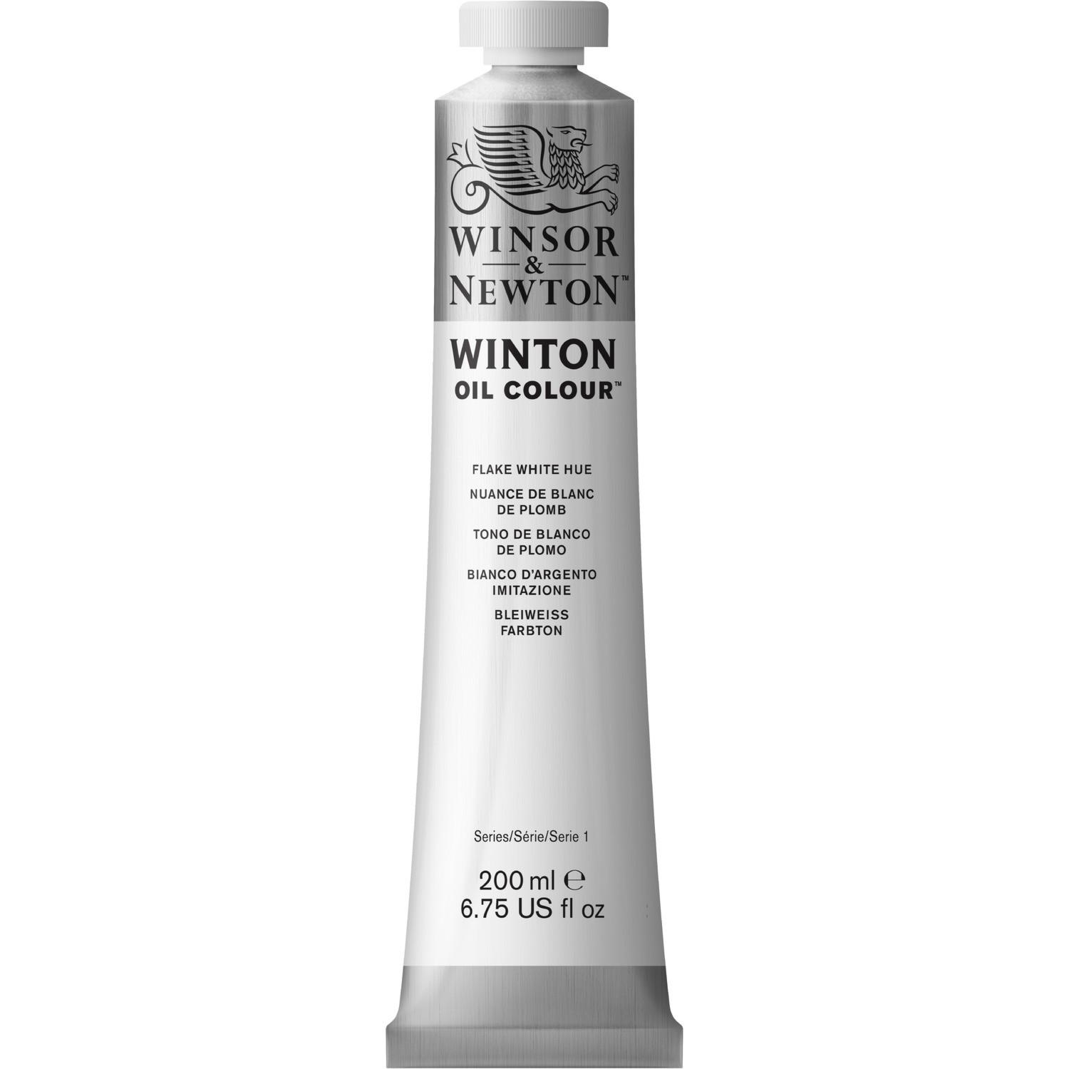 Winsor and Newton 200ml Winton Oil Colours - Flake White Image 1
