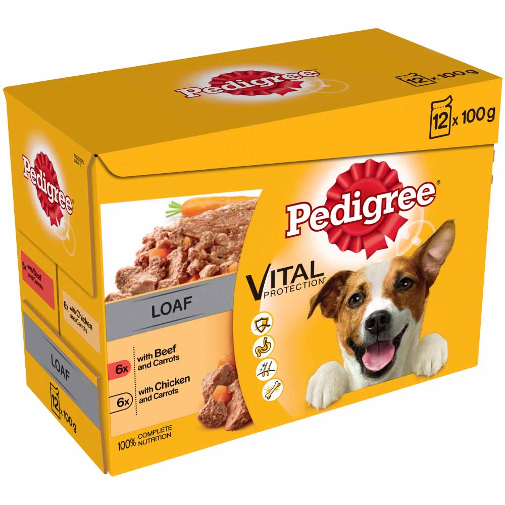 Pedigree Mixed Loaf Selection Dog Food Pouch 12x100g Image 3