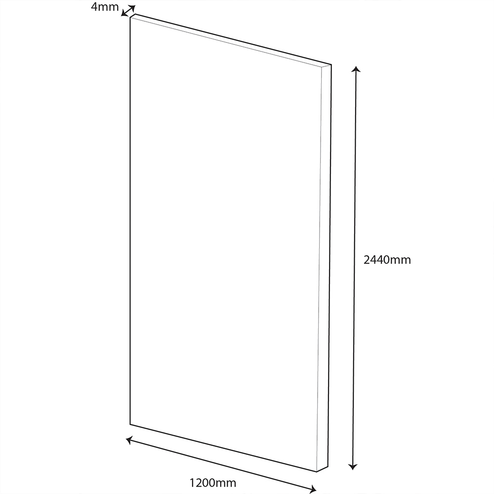 Wetwall Alloy Deep Sea Blue and Smoked Rose Double Sided Shower Wall Panel 1220mm Image 6