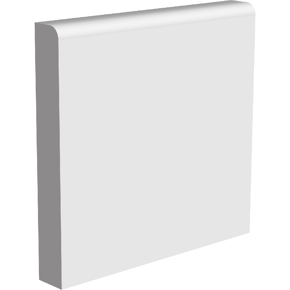 National Skirting White Half Bullnose Primed Skirting Board 18mm 120 x 4200mm Image 1