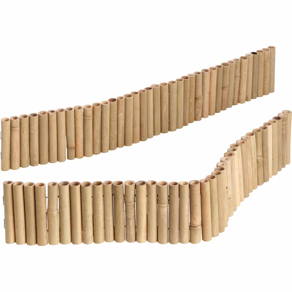 Wilko Bamboo Edging Roll 15cm x 1m Image 3