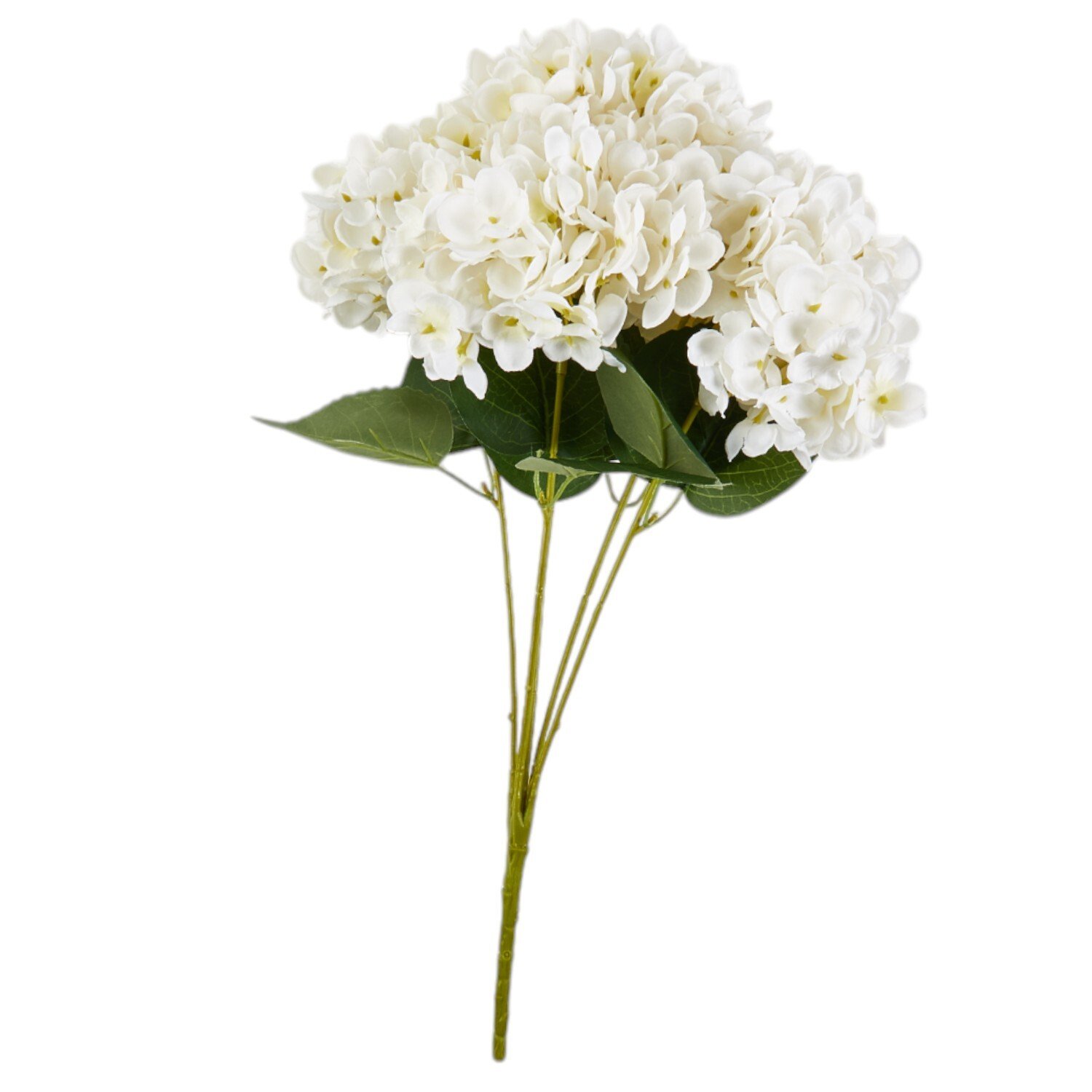 Faux Hydrangea Bouquet  - White or Cream Image 1