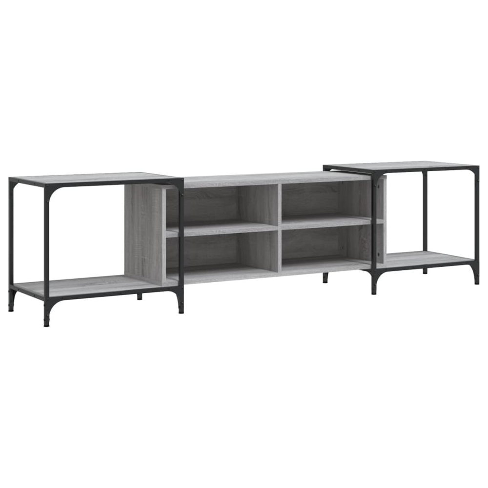 vidaXL 6 Shelf Grey Sonoma TV Cabinet Image 2