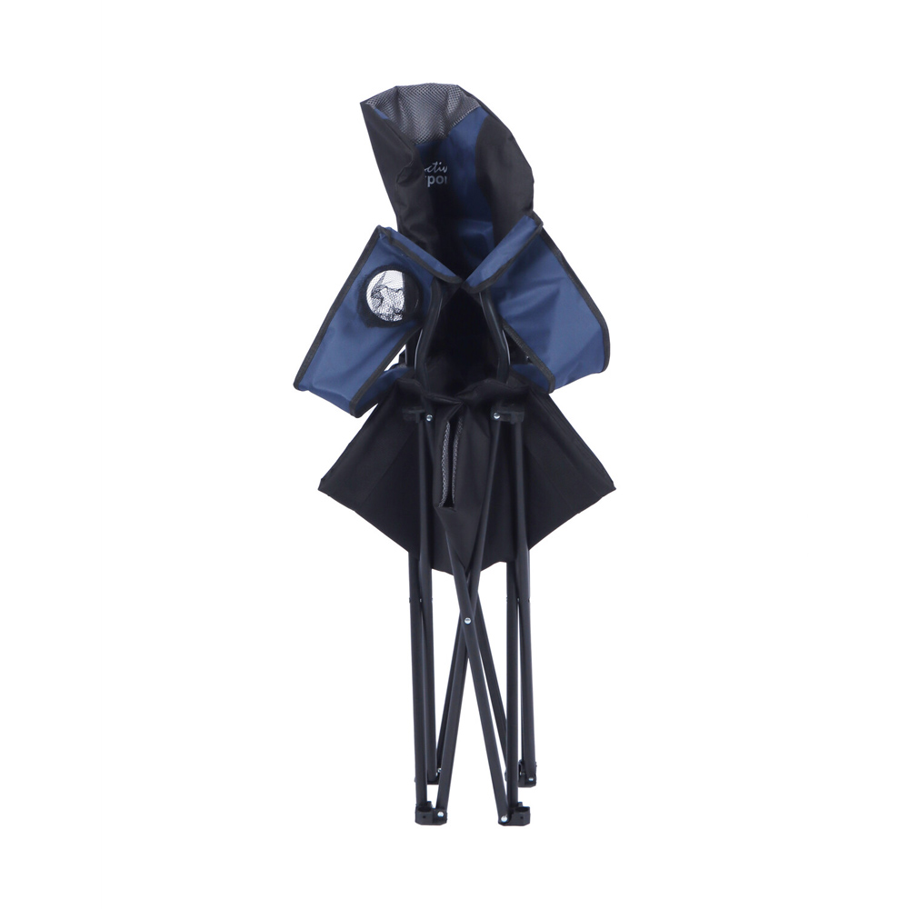 Padded Foldable Camping Chair Blue Image 7