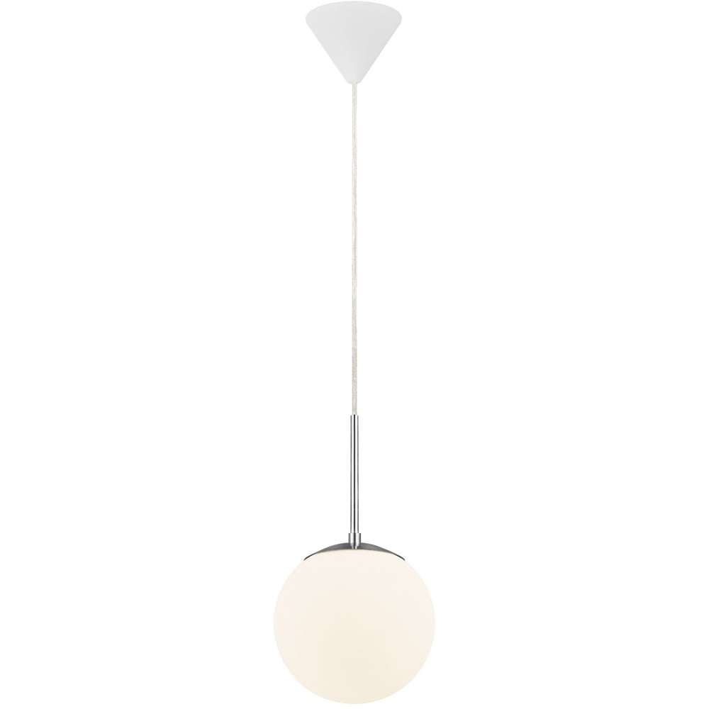 Nordlux Cafe 20 Opal White Pendant Light Image 1