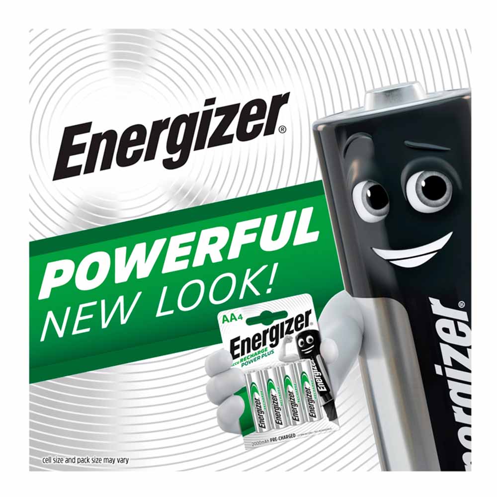 Energizer 2000mAH  1.2V NiMH Rechargeable AA Batte ries 4 pack Image 2