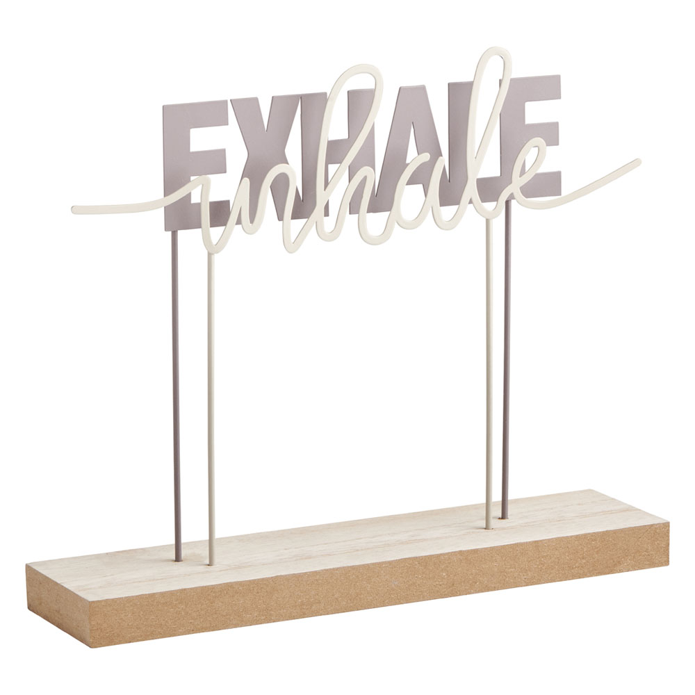 Wilko Exhale Sign on Stand Image 2