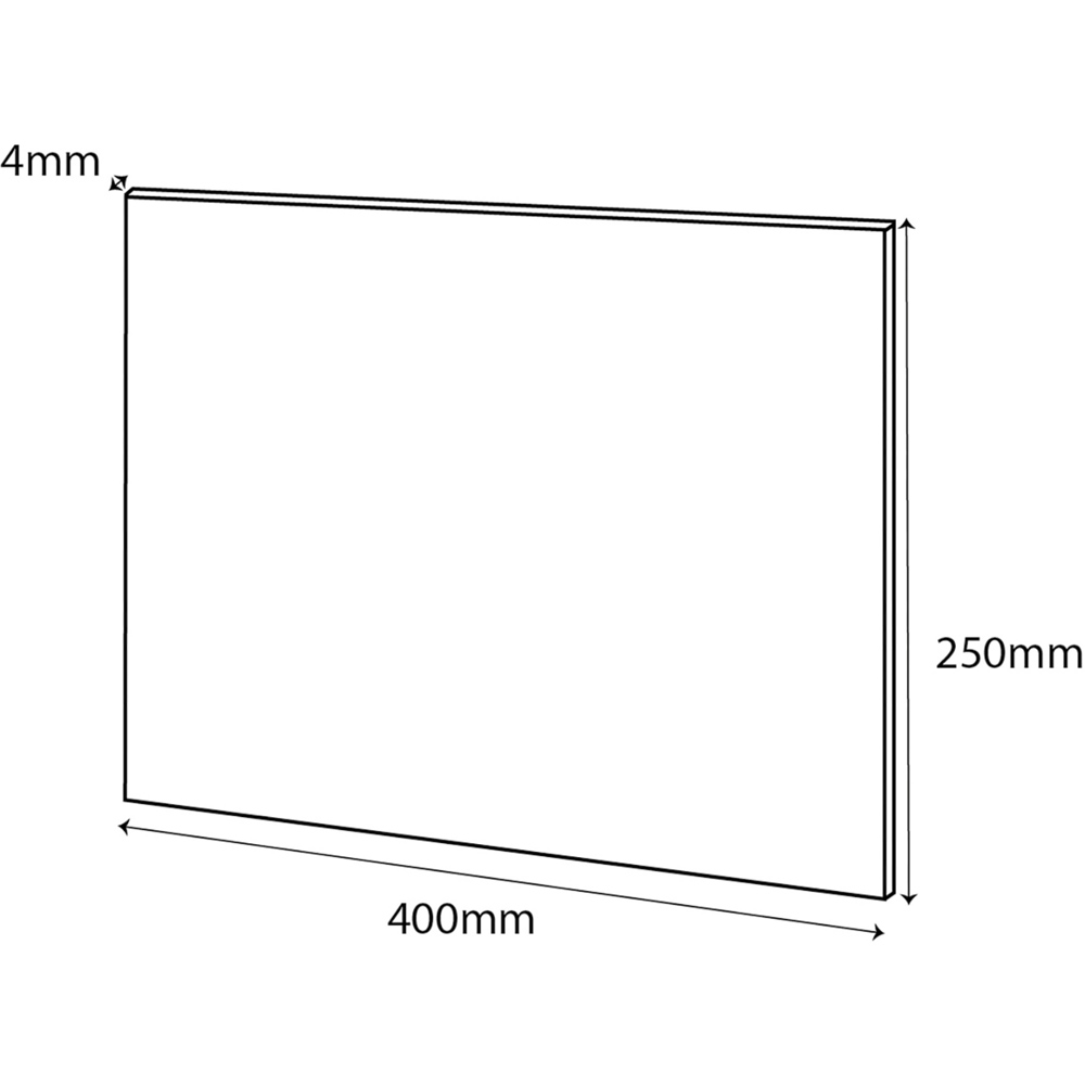 Wetwall Alloy American Walnut Splashback 400 x 250mm Image 6