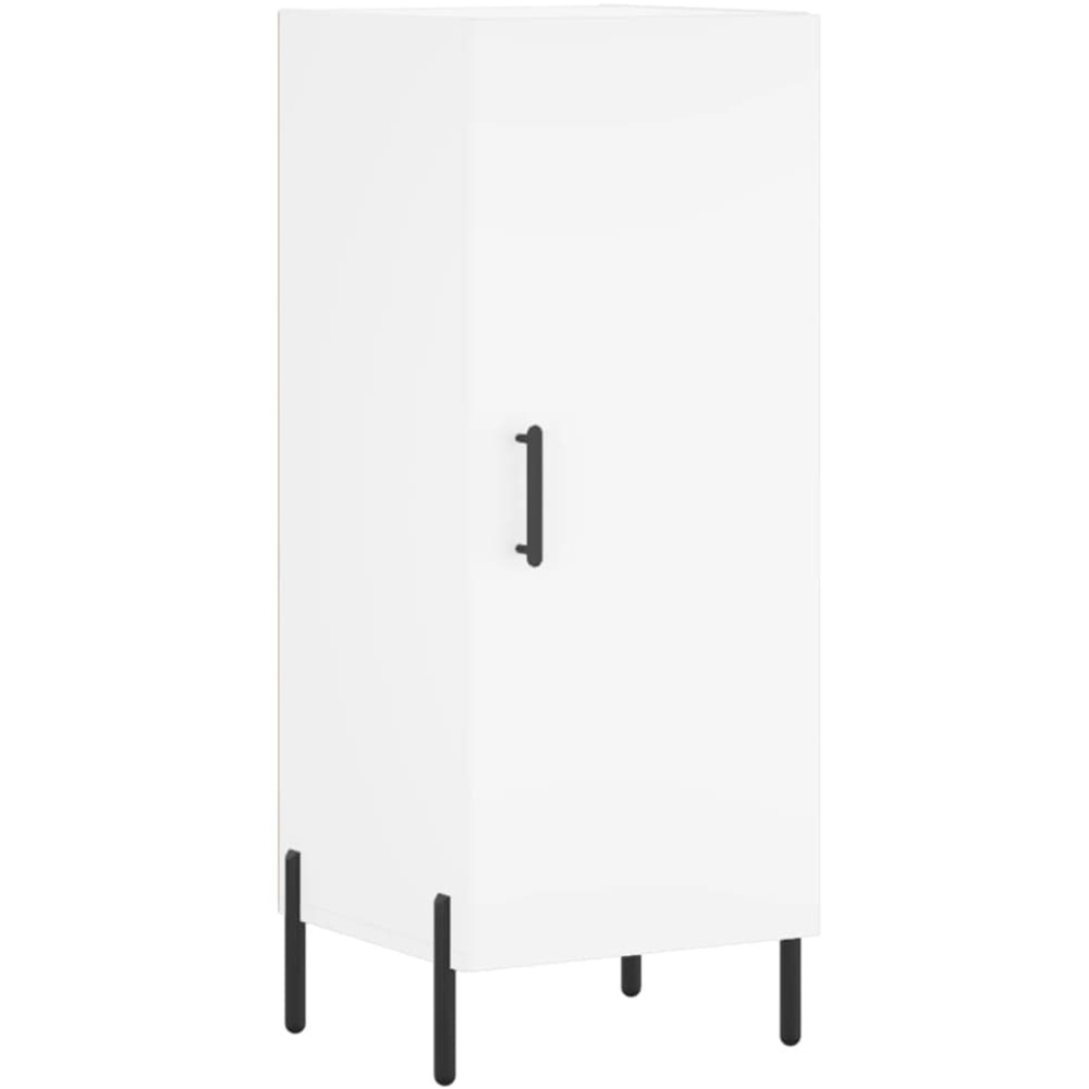 vidaXL Single Door White Sideboard Image 2