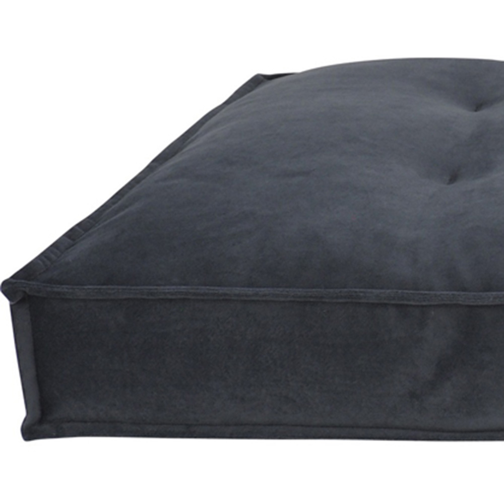 Snug & Cosy Eco Medium Charcoal Dog Lounger Bed Image 2
