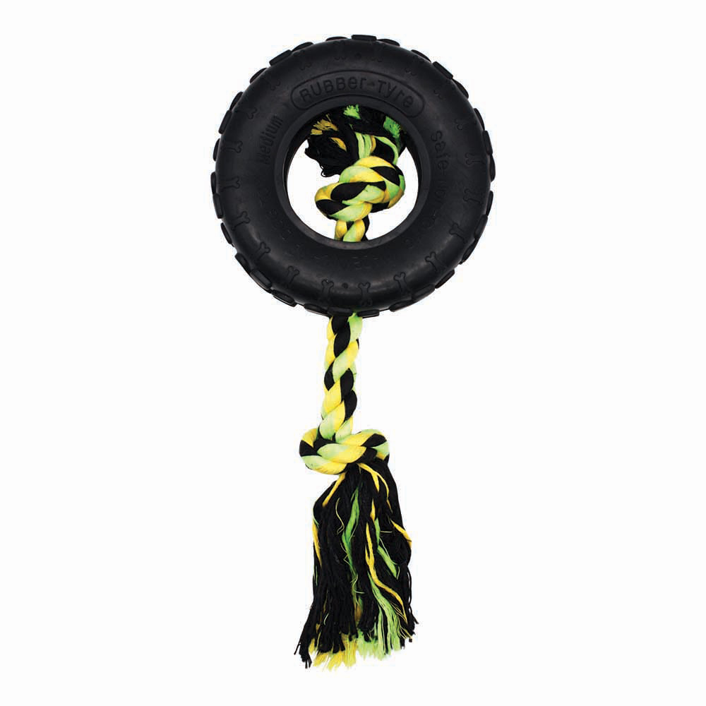 Grrrelli Medium Tyre Tugger Dog Toy Image 1