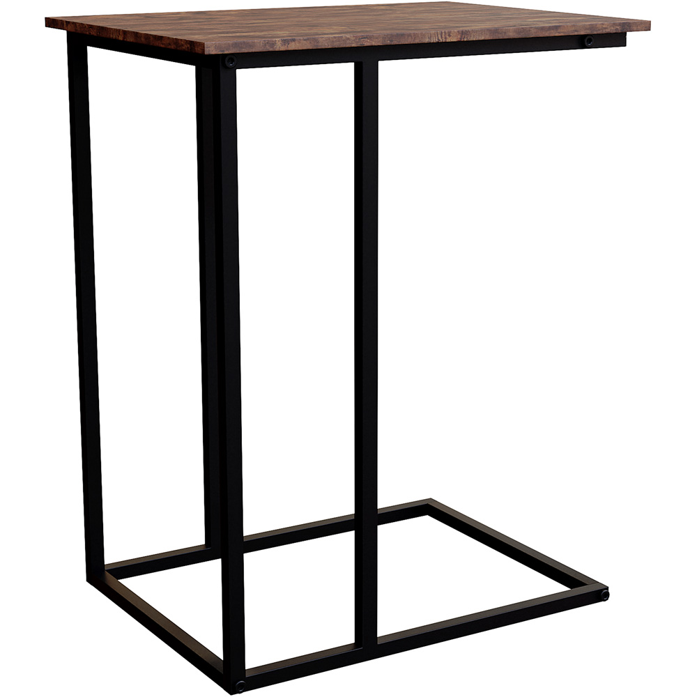 Vida Designs Brooklyn Dark Wood Side Table Image 3