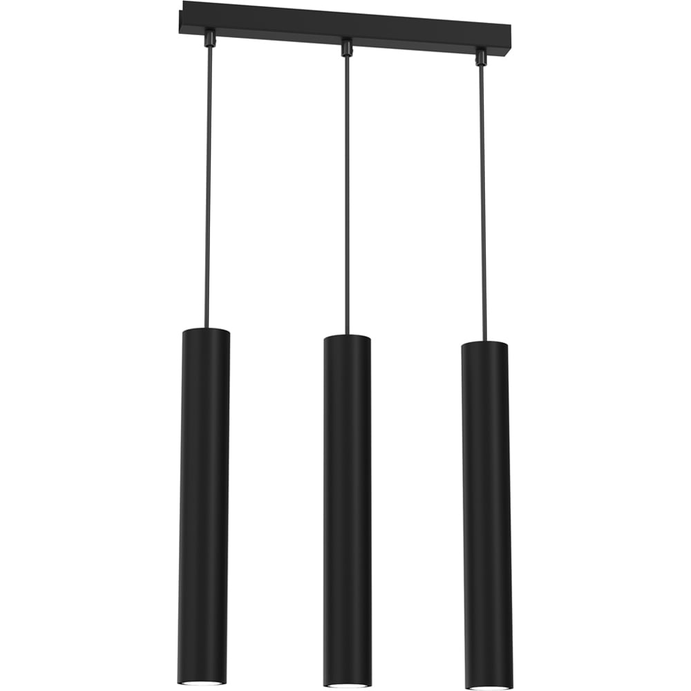 Milagro Hudson Black 3 Pendant Lamp 230V Image 1