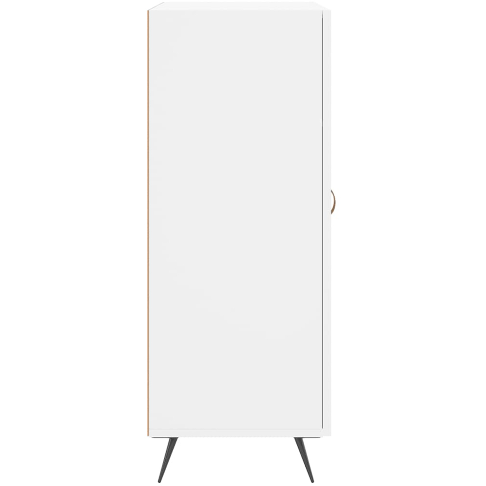 vidaXL Single Door 3 Drawer White Sideboard Image 7