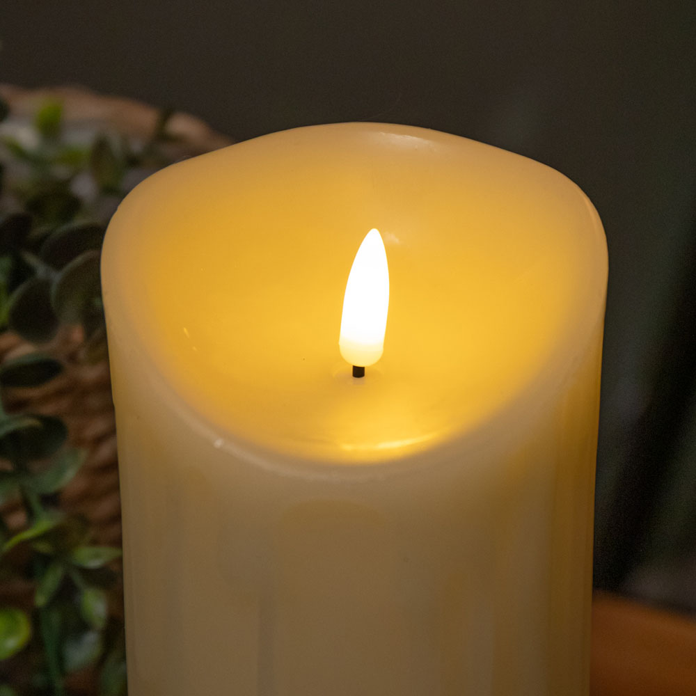 Samuel Alexander LED Flickabrights Melted Edge Candle 23cm Image 3