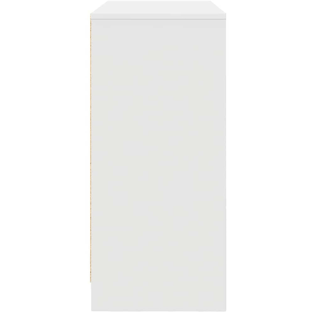 vidaXL 3 Door White Sideboard Image 6