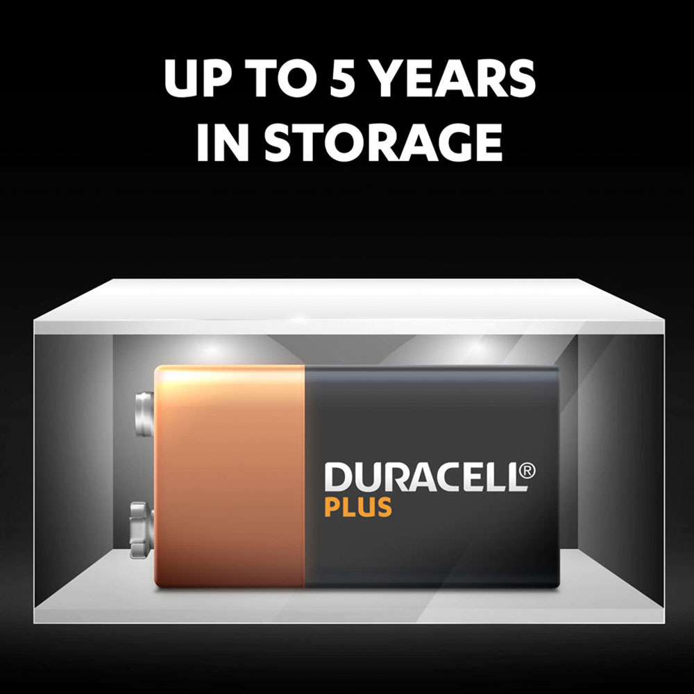 Duracell Plus 2 Pack 9V Batteries Image 7