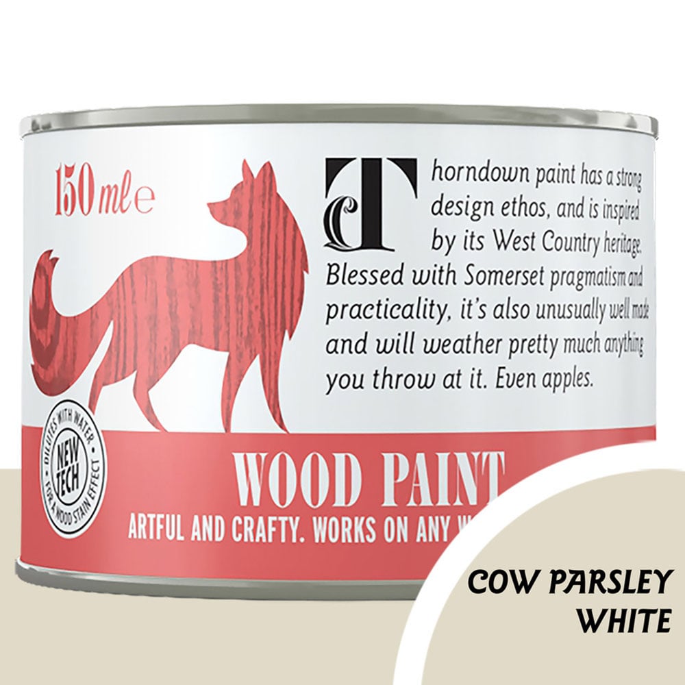 Thorndown Cow Parsley White Satin Wood Paint 150ml Image 4