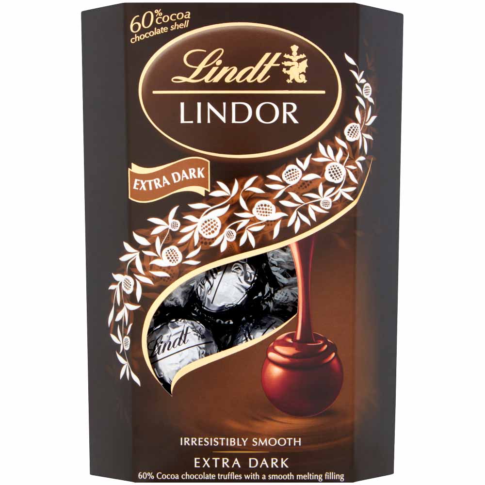 Lindt Lindor Extra Dark Chocolate 200g Image 1