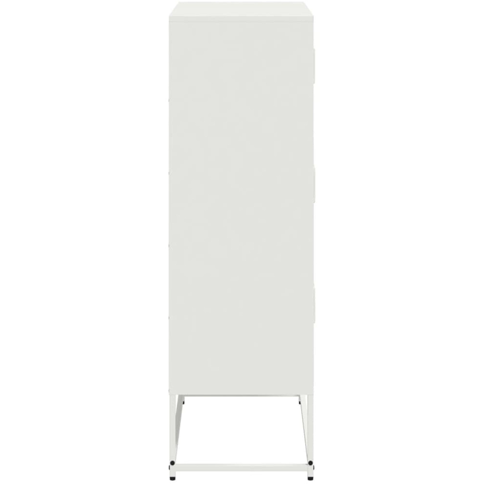 vidaXL 6 Door White Steel Sideboard Image 7