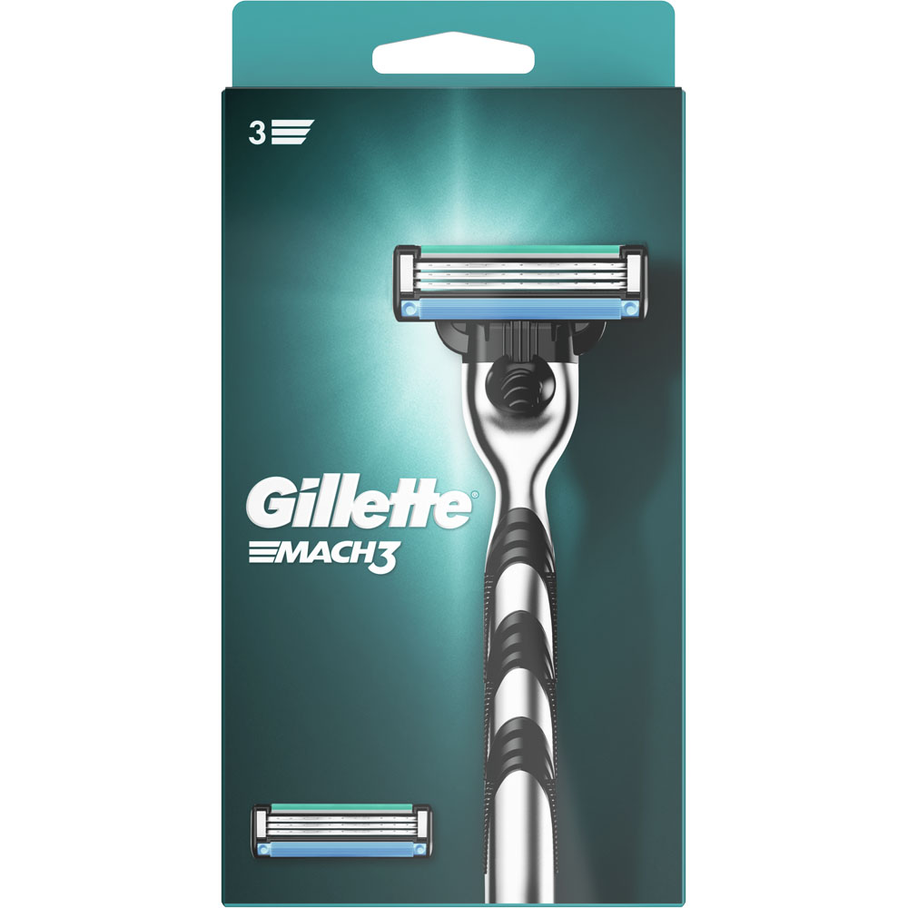 Gillette Mach3 Razor Plus 1 Blade Image 1