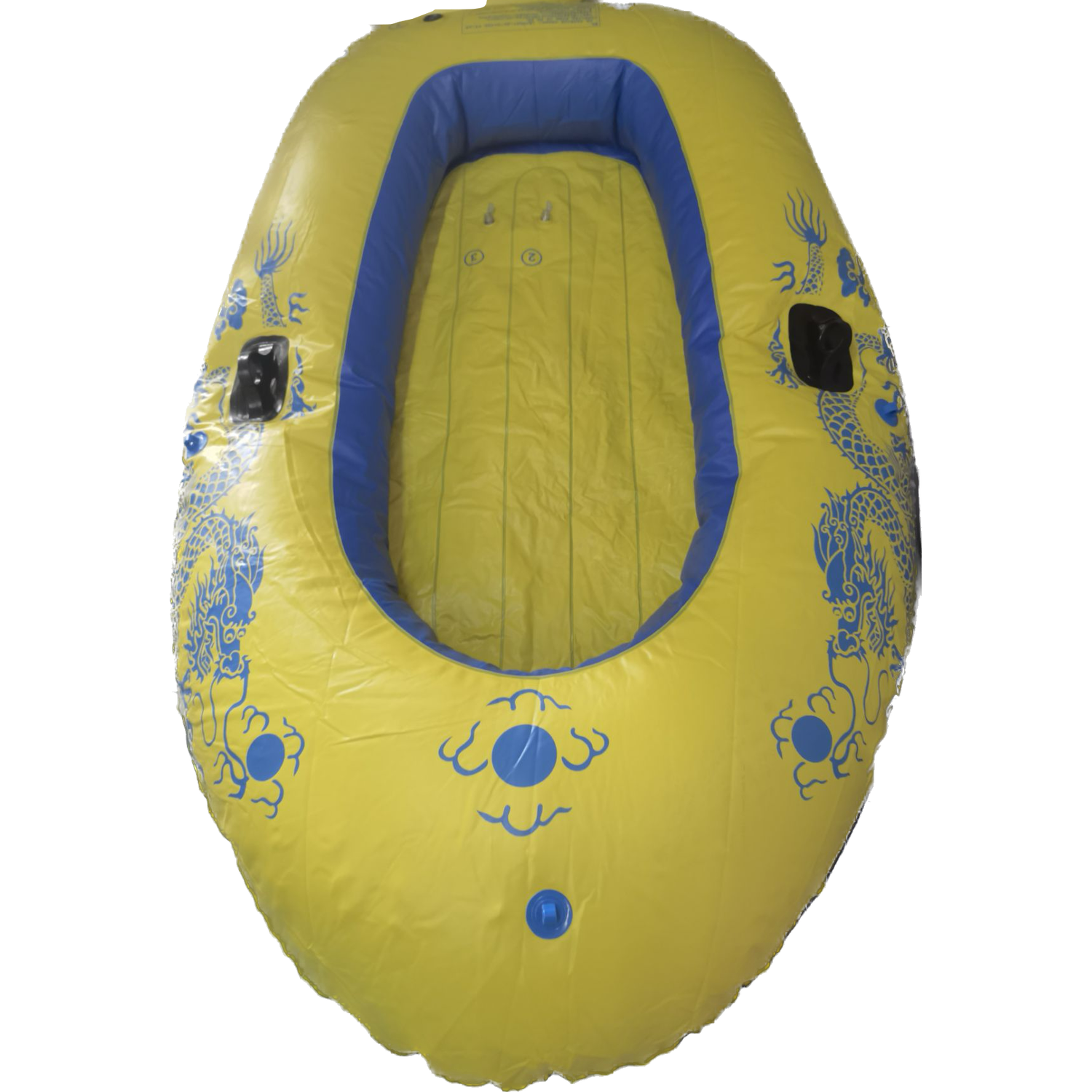 Inflatable Boat with Oars - Yellow Image