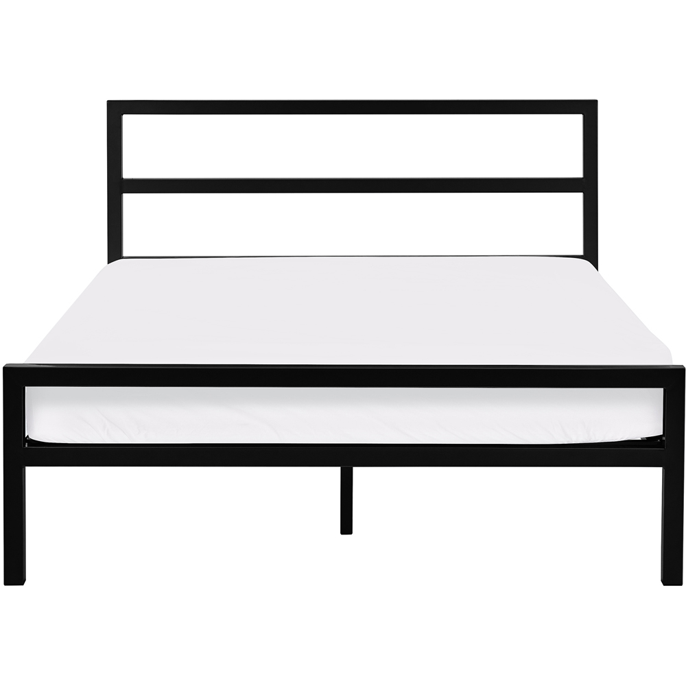 Julian Bowen Soto Small Double Satin Black Metal Bed Frame Image 3