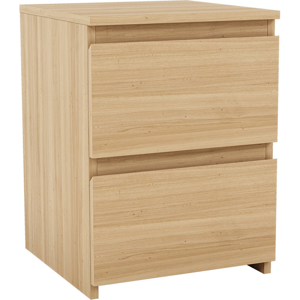 VIDA DESIGNS Denver 2 Drawer Pine Bedside Table Image 2