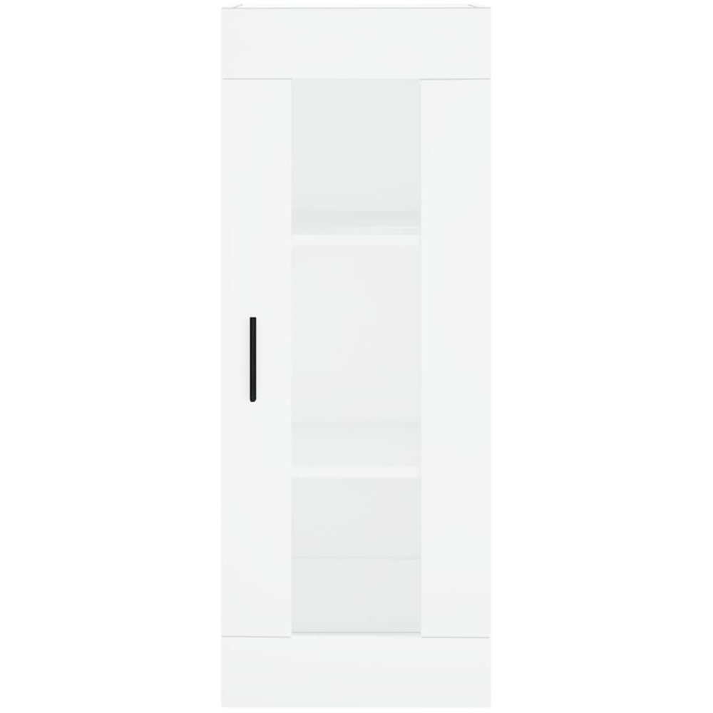 vidaXL Single Door 6 Shelf White Highboard Image 6