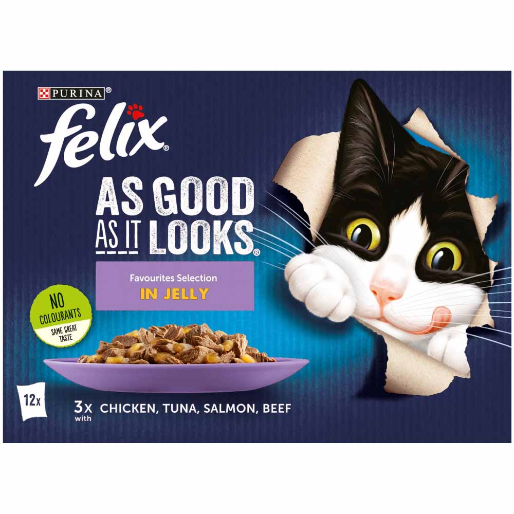 Felix As Good As It Looks Favourites In Jelly Cat Food 12 x 100g Image 2