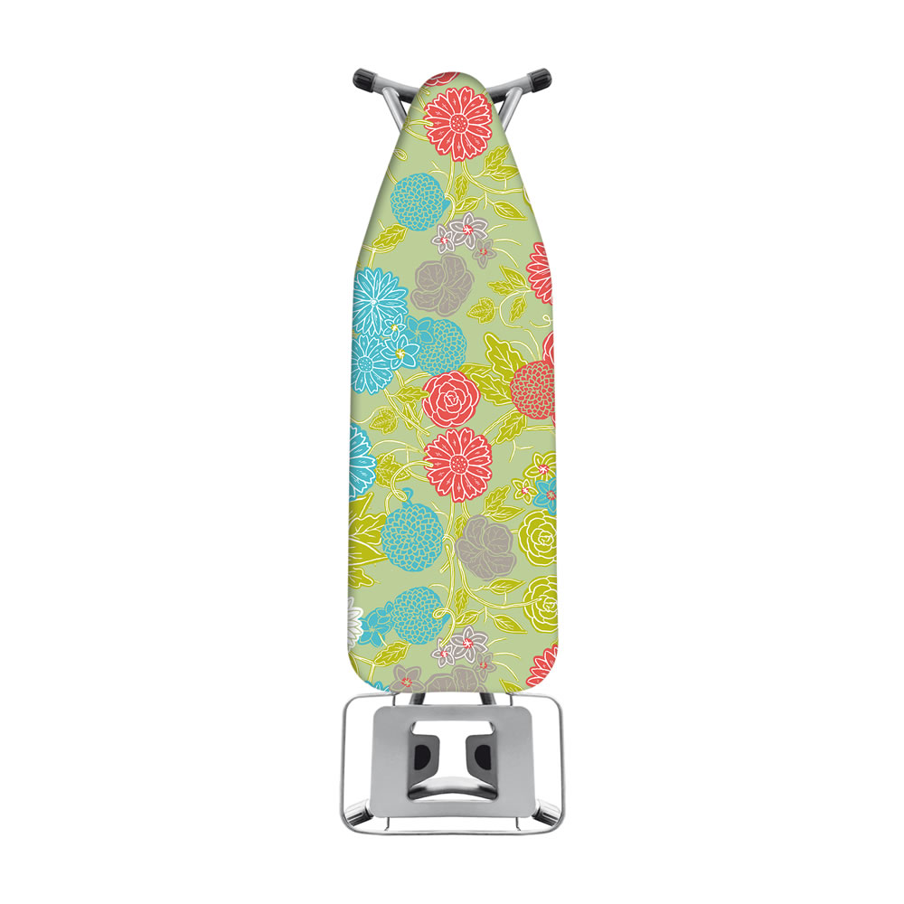 JML Ultimate Fast Fit Ironing Board Cover Flower Design Image 1