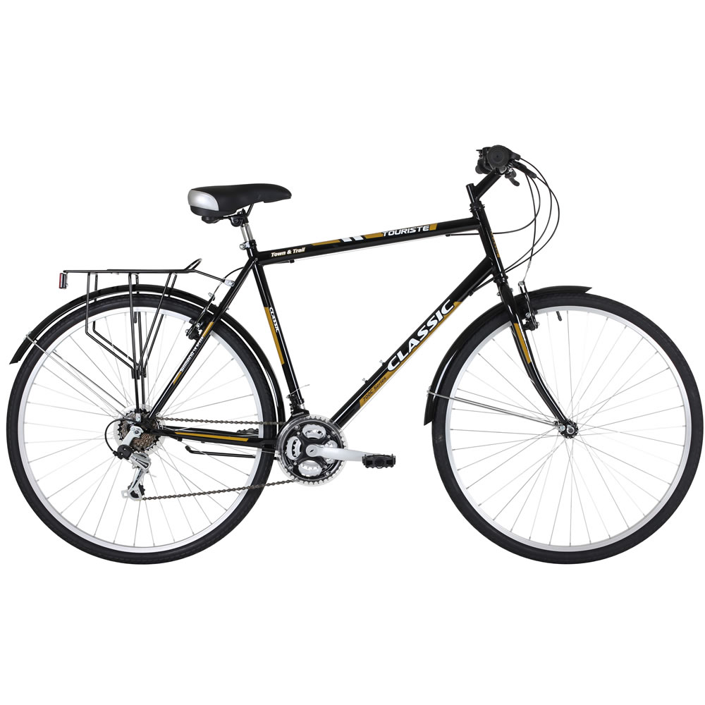 Classic Touriste Mens 18 Speed 22" Black Urban Bike Image 1