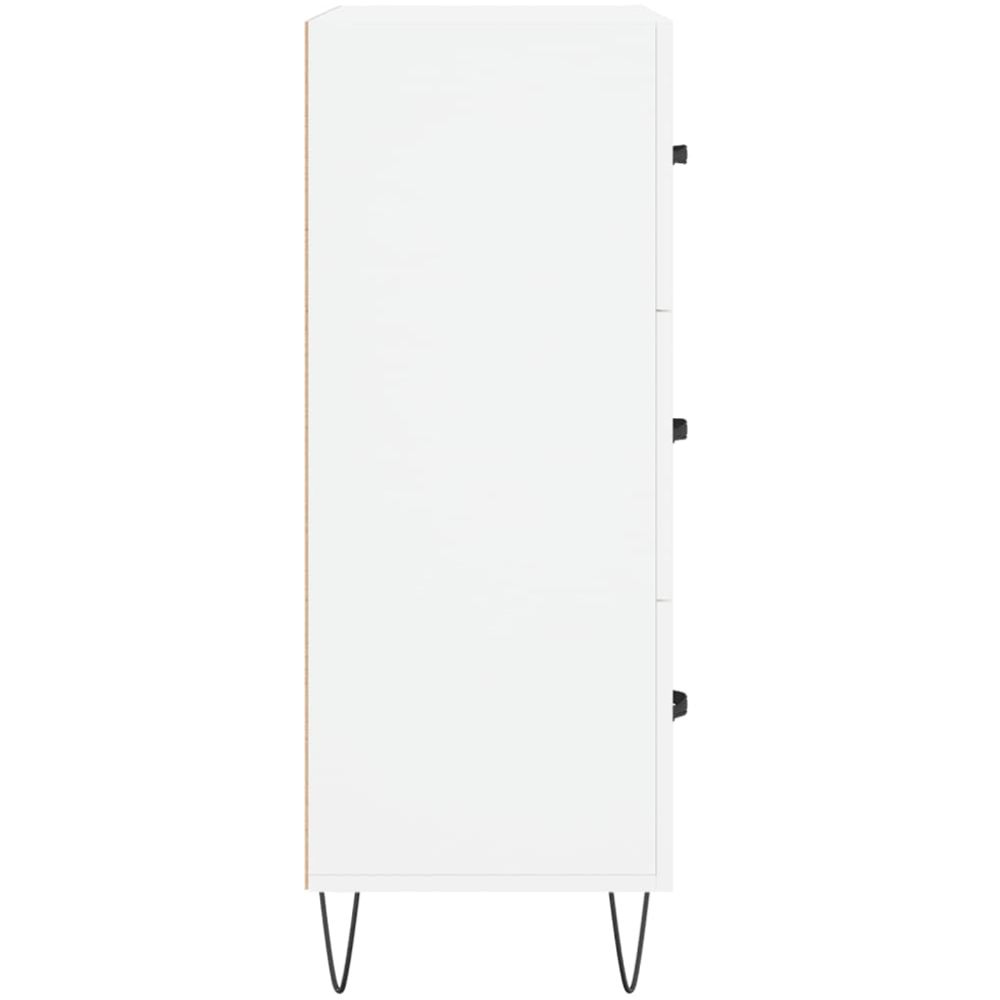 vidaXL 3 Drawer White Sideboard Image 7