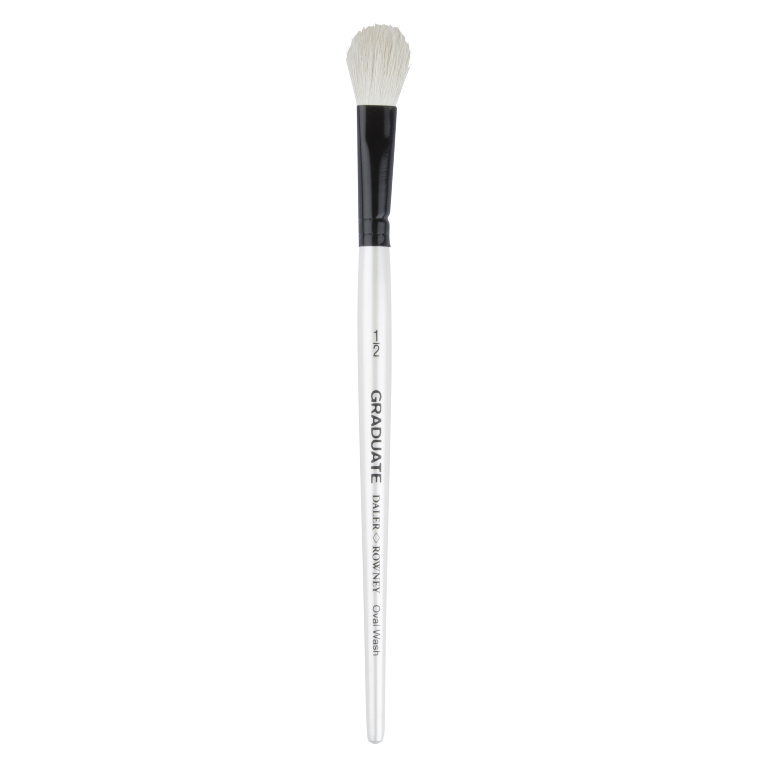 Daler-Rowney Graduate White Goat Oval Wash Short Handle Brush - 1/2 inch Image 2