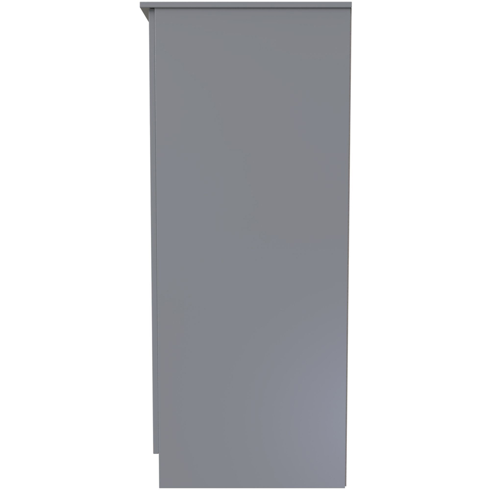 Crowndale Contrast 2 Door Dusk Grey Midi Wardrobe Ready Assembled Image 2