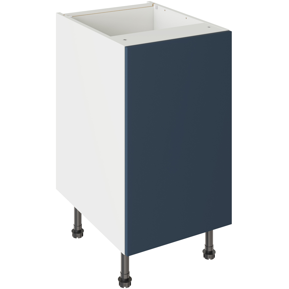 Kitchen Kit Slab Supermatt Blue Base Kitchen Cabinet Flatpack 450mm Image 1