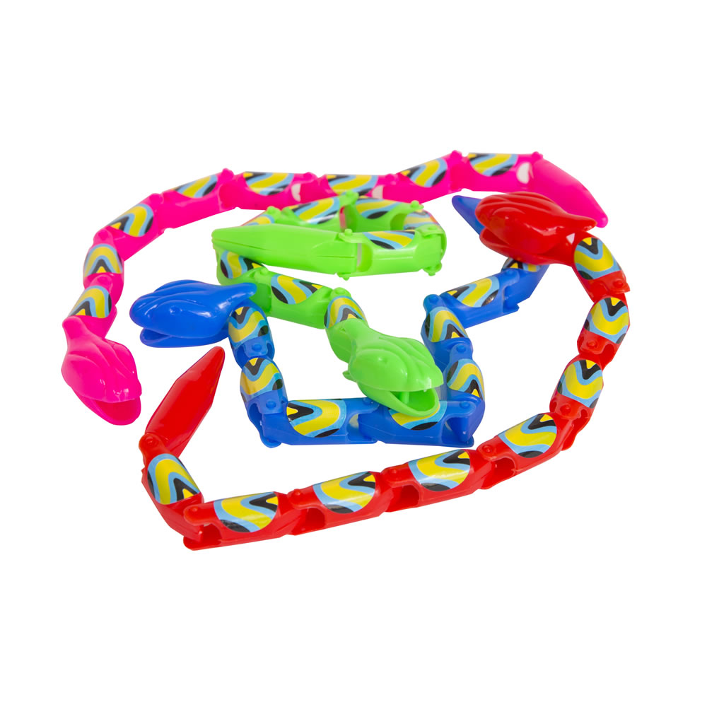 Wiggly Snakes Toy Party Bag Favours 4 pack Image 2