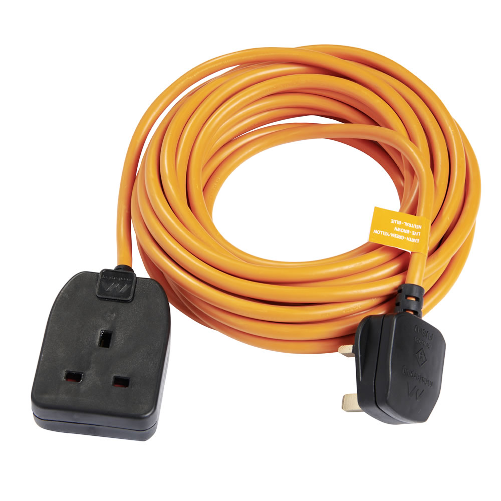 Wilko 13amp 8m 1 Socket Extension Lead Image 1