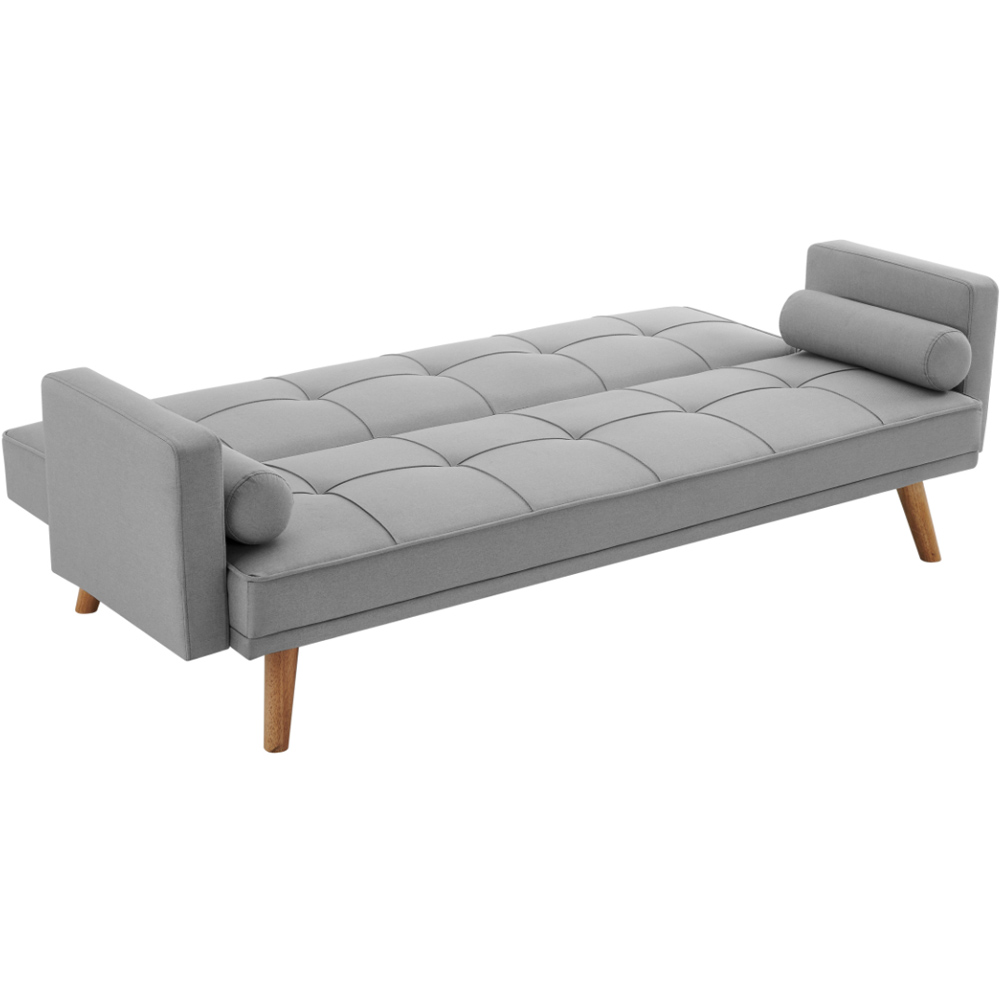 Home Detail Sarnia Double Sleeper Light Grey Fabric Sofa Bed Image 4