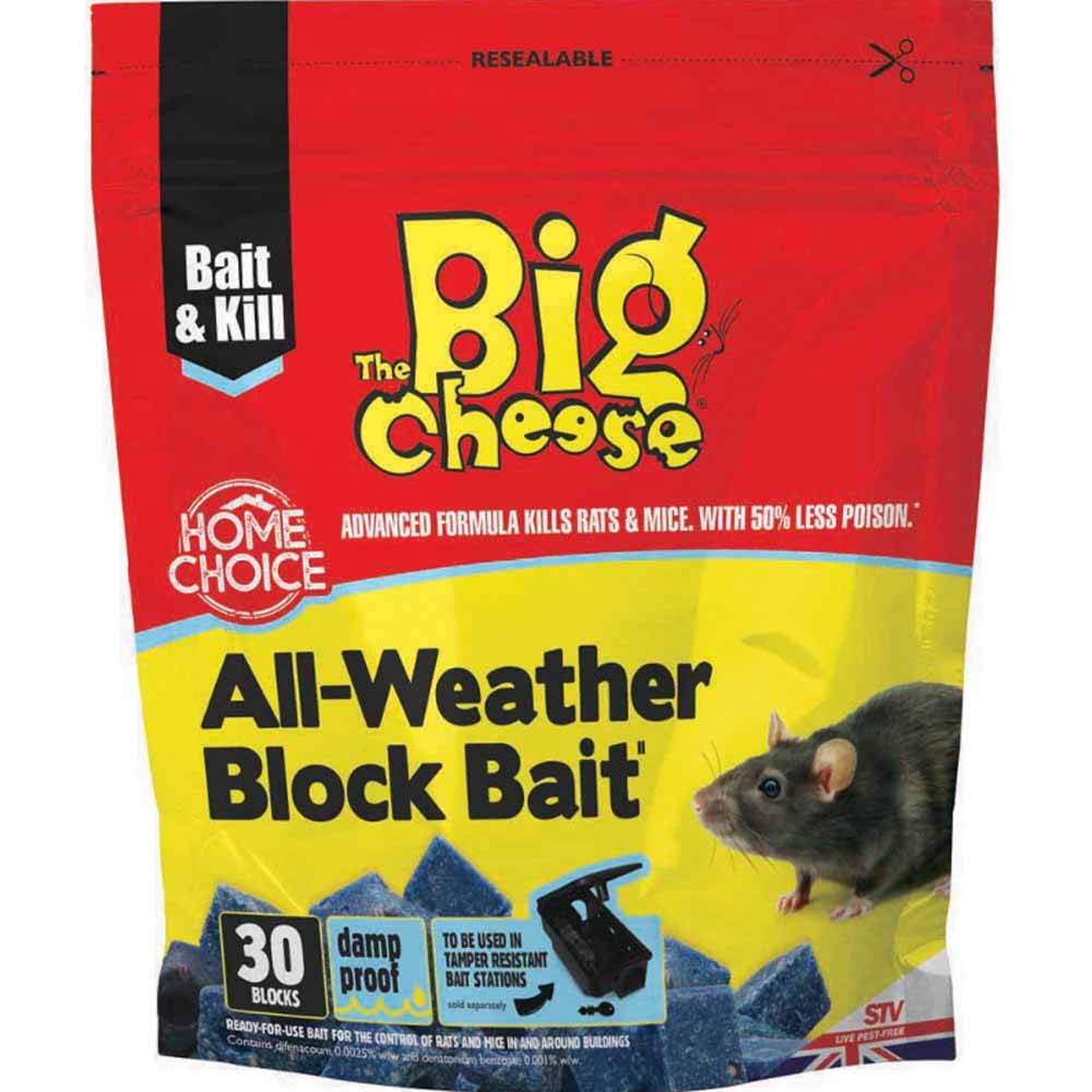 New The Big Cheese All Weather Block Bait 30 x 10g ..IN UK..Free post 