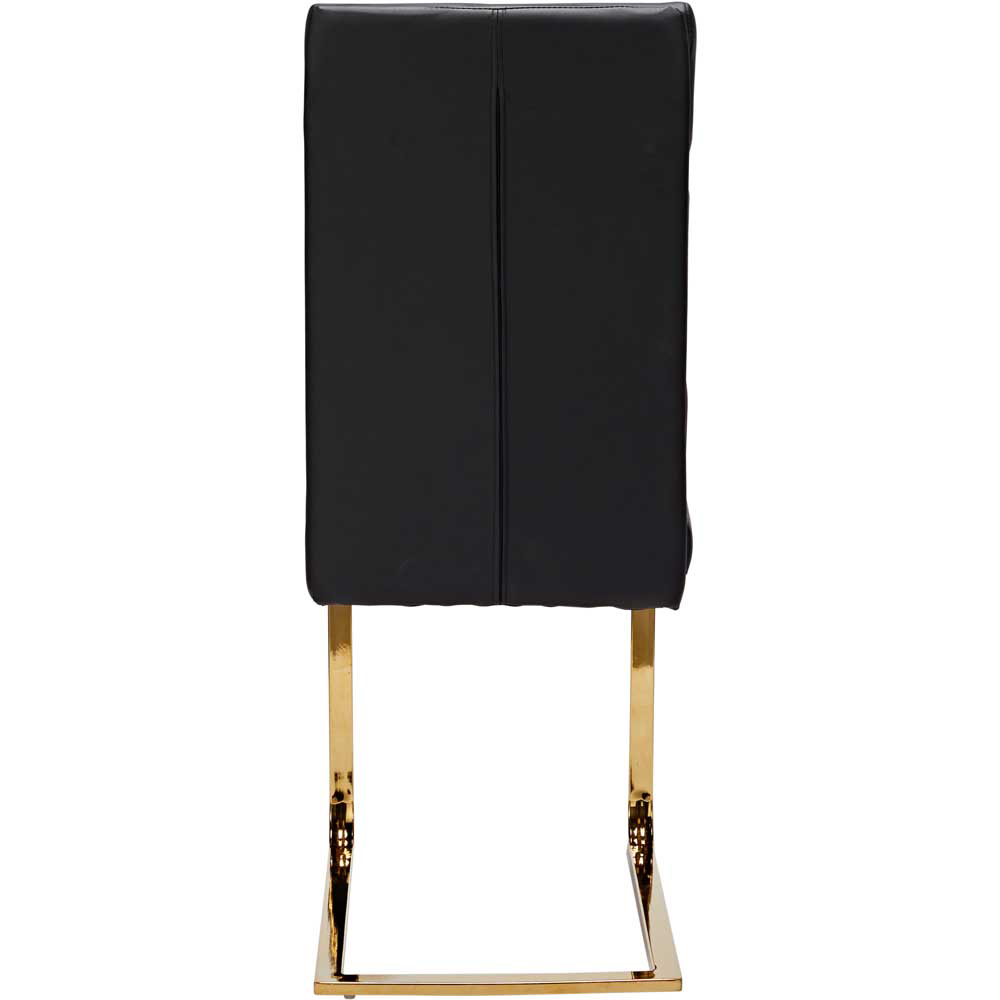 LPD Furniture Antibes Set of 2 Black Dining Chairs | Wilko