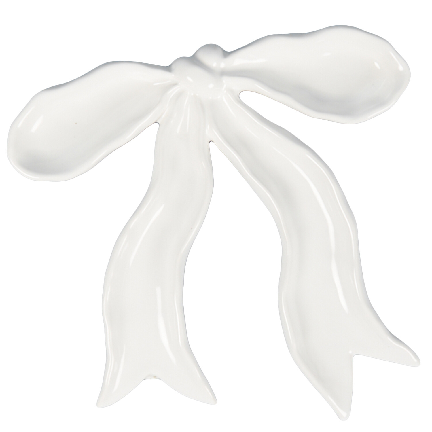 Bow Trinket Tray  - Black or White Image 1