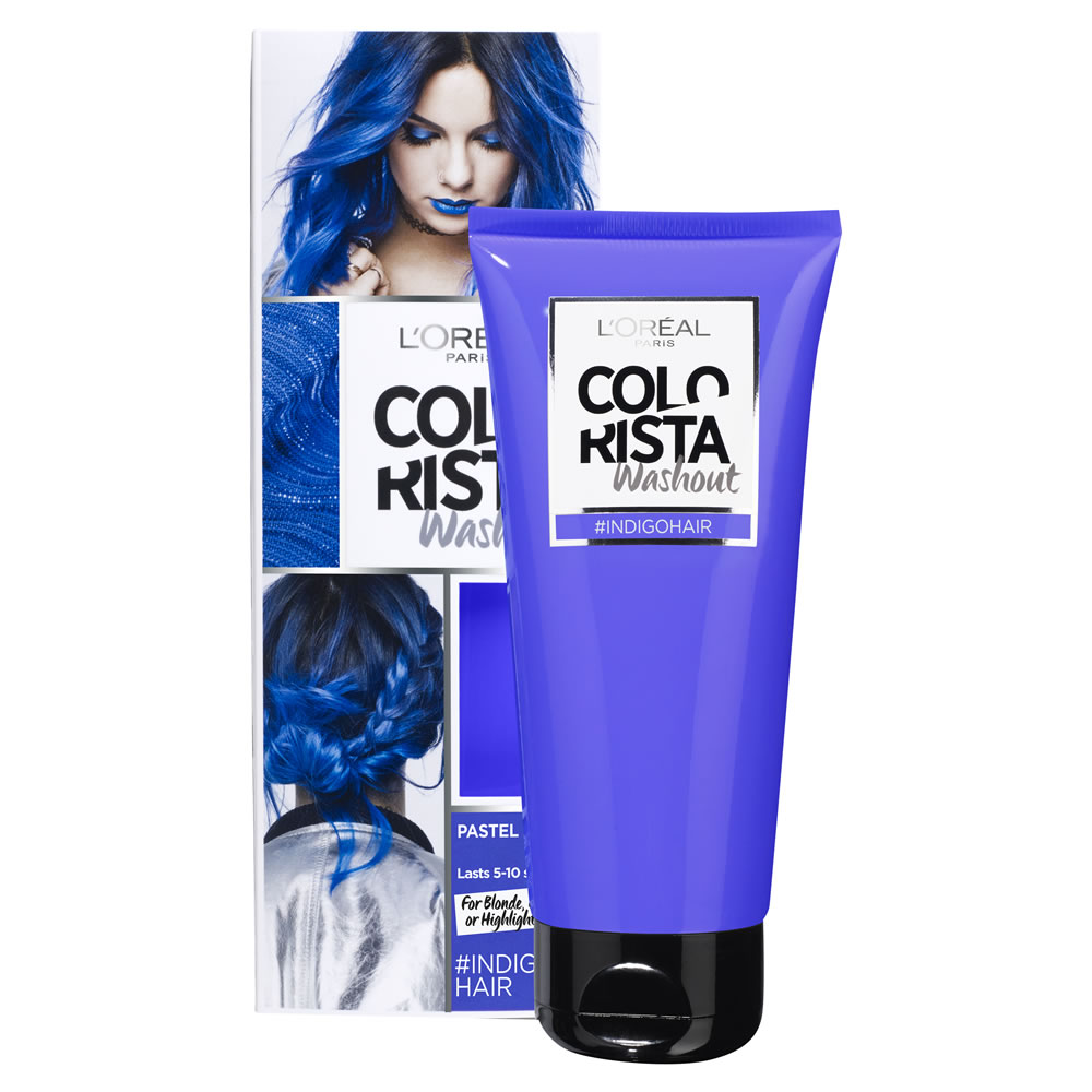 L'Oréal Paris Colorista Washout Indigo Hair Semi-Permanent Hair Dye Image 2