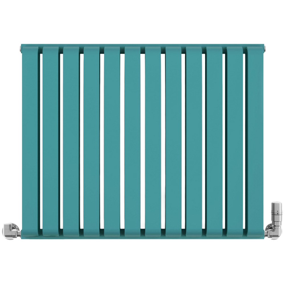 Terma Warp Room 2960 BTU Matt Teal Radiator 630 x 785mm Image 1