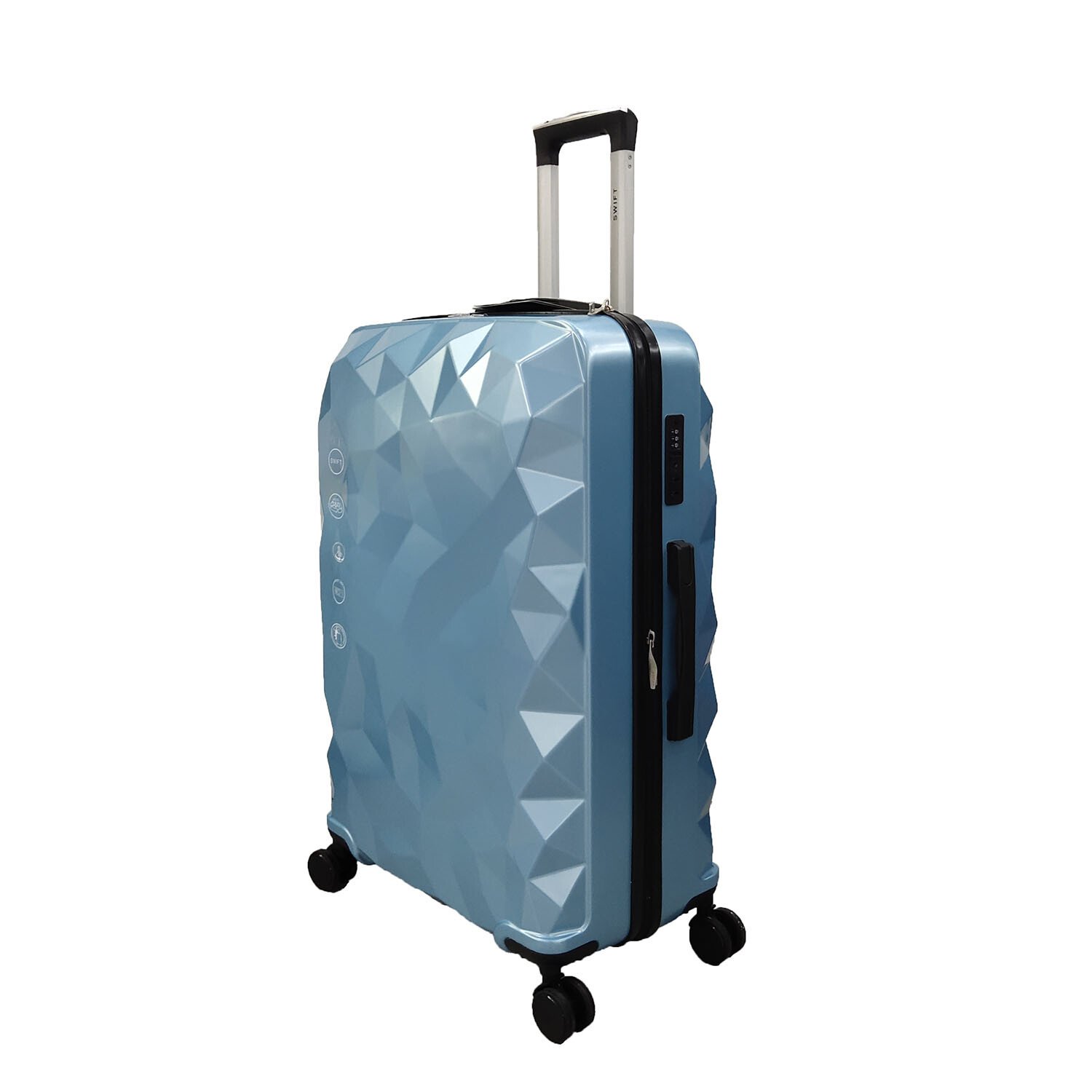 Swift Glitz Suitcase Ice Blue Cabin Image 2