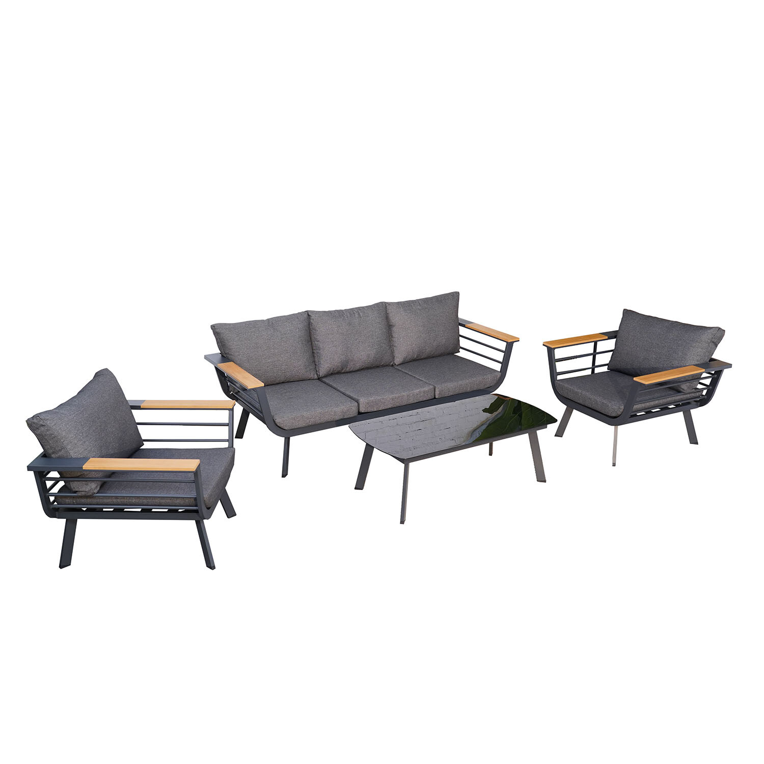 Saltram Sofa Set - Grey Image 10
